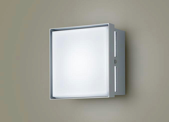 パナソニック　壁直付型　LED（昼白色）　ブラケット　密閉型・拡散タイプ　LEDフラットランプ交換型・防雨型　白熱電球40形1灯器具相当　ランプ付き　XLGE8023CE1(LGW85221S+LLD2000NCE1)