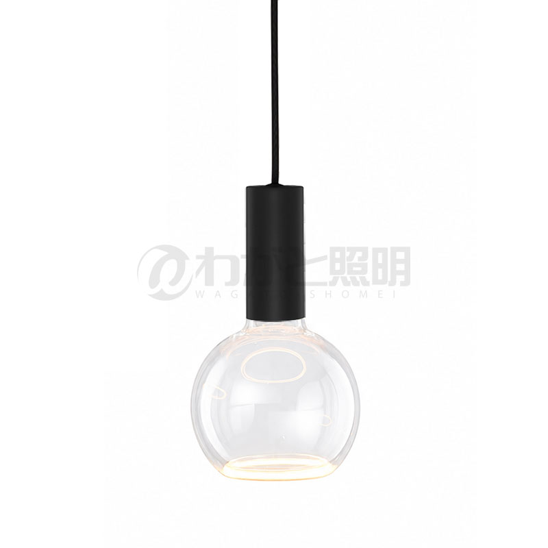 ｗｅｌｌ ｌｉｔ ウェルリット シャンデリヤ点火装置+LED照明ランプ書き割り SPIN PENDANT+AZURE 調光 かかわり合い最高限度 全光束400ルーメン 6W 白熱電球色2200K 本体:BLACK/黒いこと LED照明ランプ:AZURE ORB SPIN PENDANT BLACK+AZURE ORB