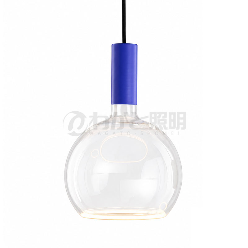 ｗｅｌｌ ｌｉｔ ウェルリット シャンデリヤ点火装置+LED照明ランプ書き割り SPIN PENDANT+AZURE 調光 かかわり合い最高限度 全光束430ルーメン 6W 白熱電球色2200K 本体:PERI OPTIMISTIC/ペリ 楽観的 LED照明ランプ:AZURE GLOBE SPIN PENDANT PERI OPTIMISTIC+AZURE GLOBE