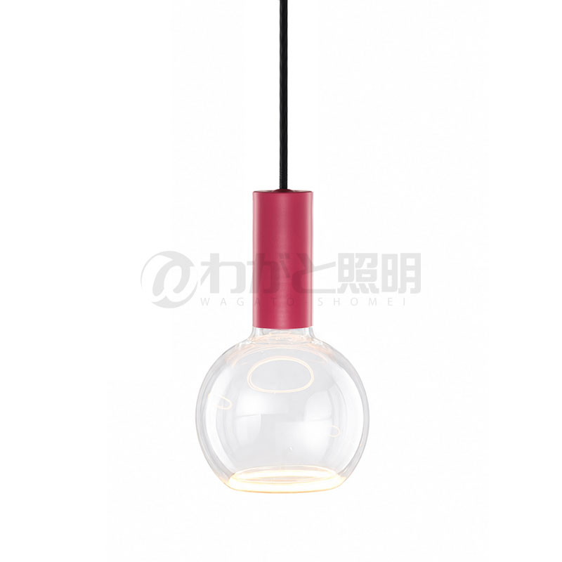 ｗｅｌｌ ｌｉｔ ウェルリット シャンデリヤ点火装置+LED照明ランプ書き割り SPIN PENDANT+AZURE 調光 かかわり合い最高限度 全光束400ルーメン 6W 白熱電球色2200K 本体:PINK POSITIVE/さくら色積極的 LED照明ランプ:AZURE ORB SPIN PENDANT PINK POSITIVE+AZURE ORB