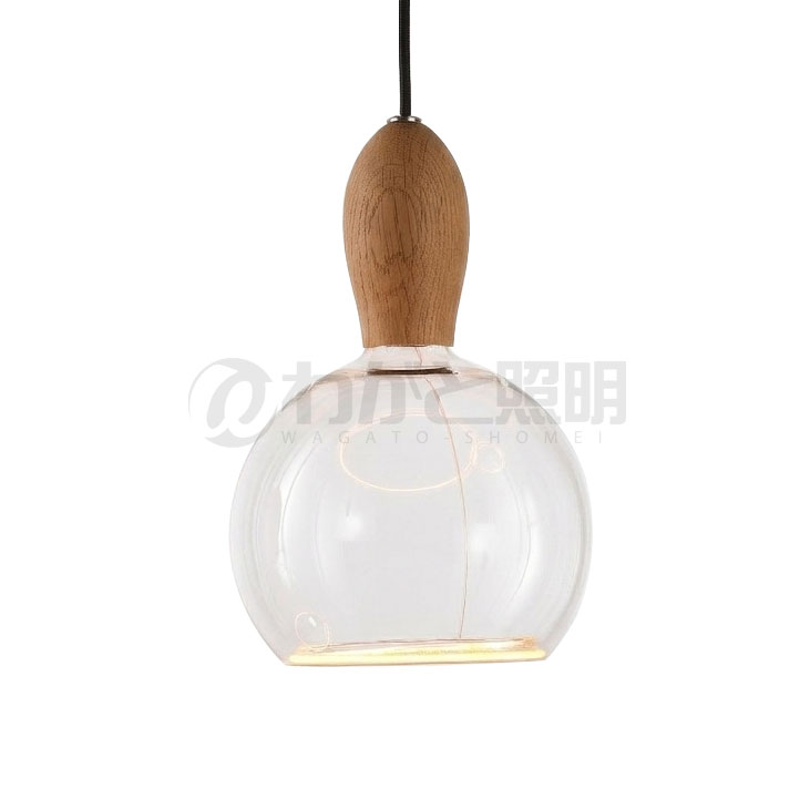 ｗｅｌｌ ｌｉｔ ウェルリット シャンデリヤ点火装置+LED照明ランプ書き割り WOODY PENDANT+AZURE 調光 かかわり合い最高限度 全光束430ルーメン 6W 白熱電球色2200K 本体:ASH/死灰 LED照明ランプ:AZURE GLOBE WOODY PENDANT ASH+AZURE GLOBE