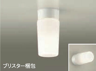 ＤＡＩＫＯ　ＬＥＤ小型シーリング(ランプ付)　防湿・防雨形　ＬＥＤ４．９Ｗ(Ｅ２６口金)　電球色　天井・壁付兼用　DXL-81277B
