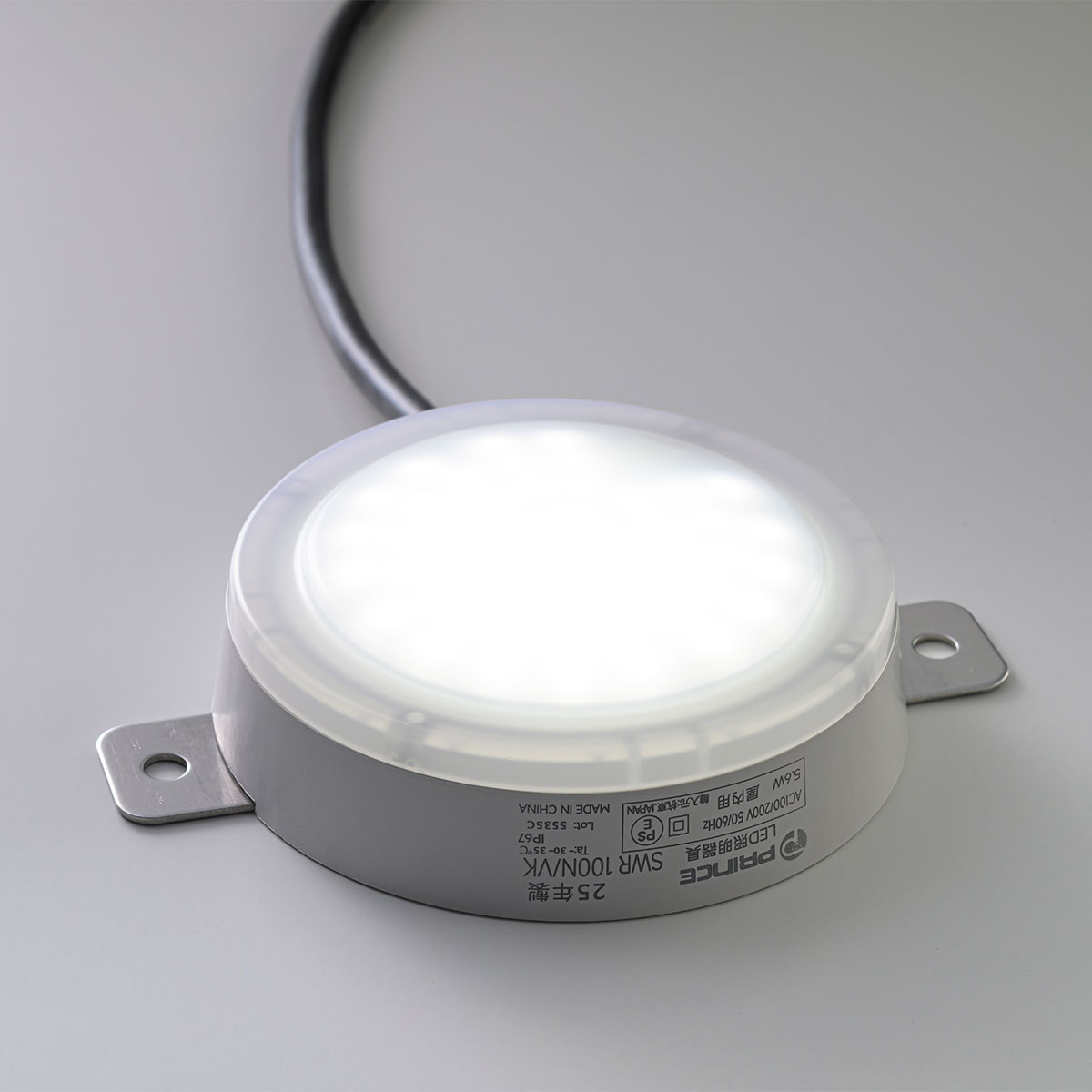 大公 LED雨合羽型丸平ったい照明装置手道具 ディーライン SW続きもの ワット数内蔵 高力率 IP67好いかげんに 5.6W 光線角105° 910ルーメン 昼白いこと5000K SWR100N/VK-1