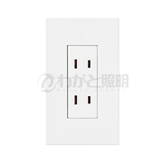 楽天市場】神保電器 NKシリーズ配線器具 埋込ダブルコンセント+1連用