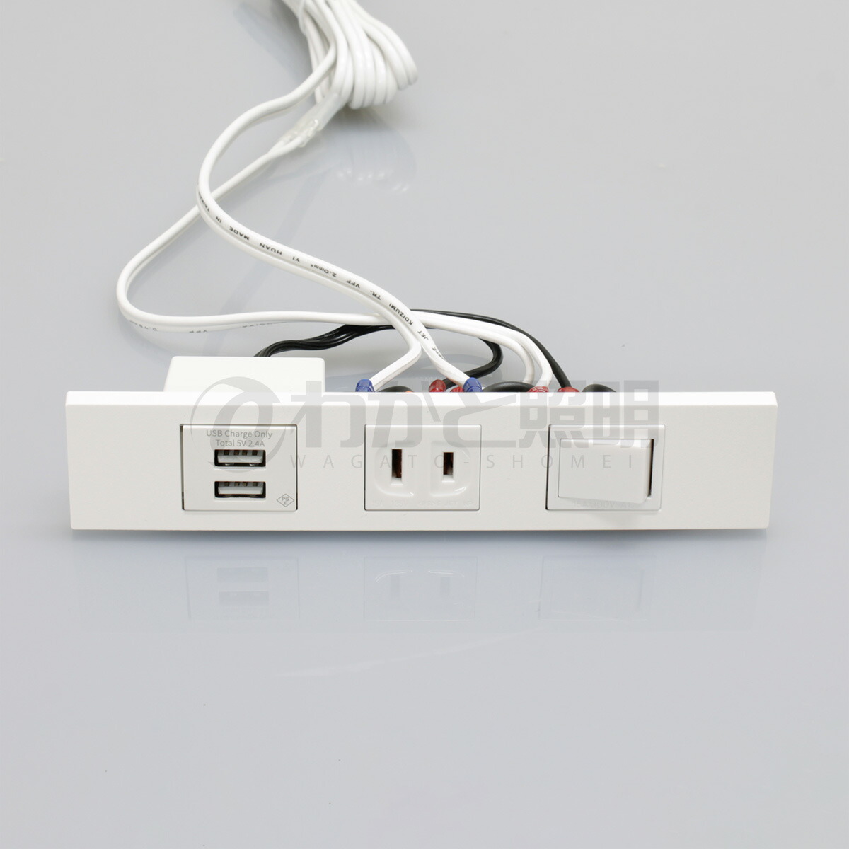 楽天市場】テクノパーツ 家具用コンセント(什器用) USB付きコンセント