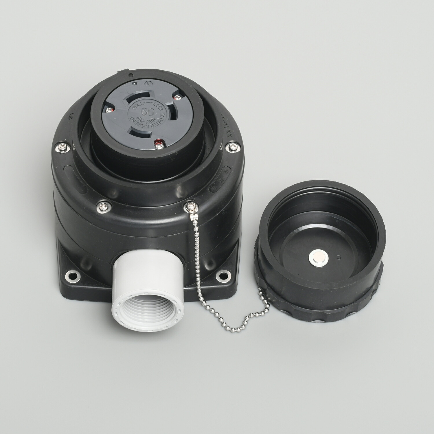 アメリカン電機 3P 60A 250V 引掛形防水形露出コンセント 3621RW
