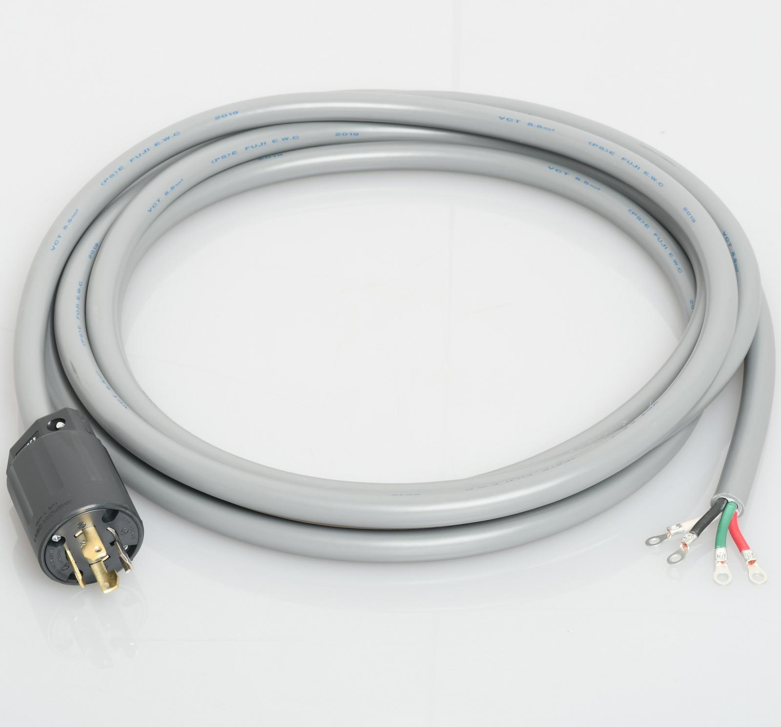 アメリカン電機 舞い降りる形3P 30A 250V 引掛形引掛形30A繋ぎ付コードセット 4322NCS