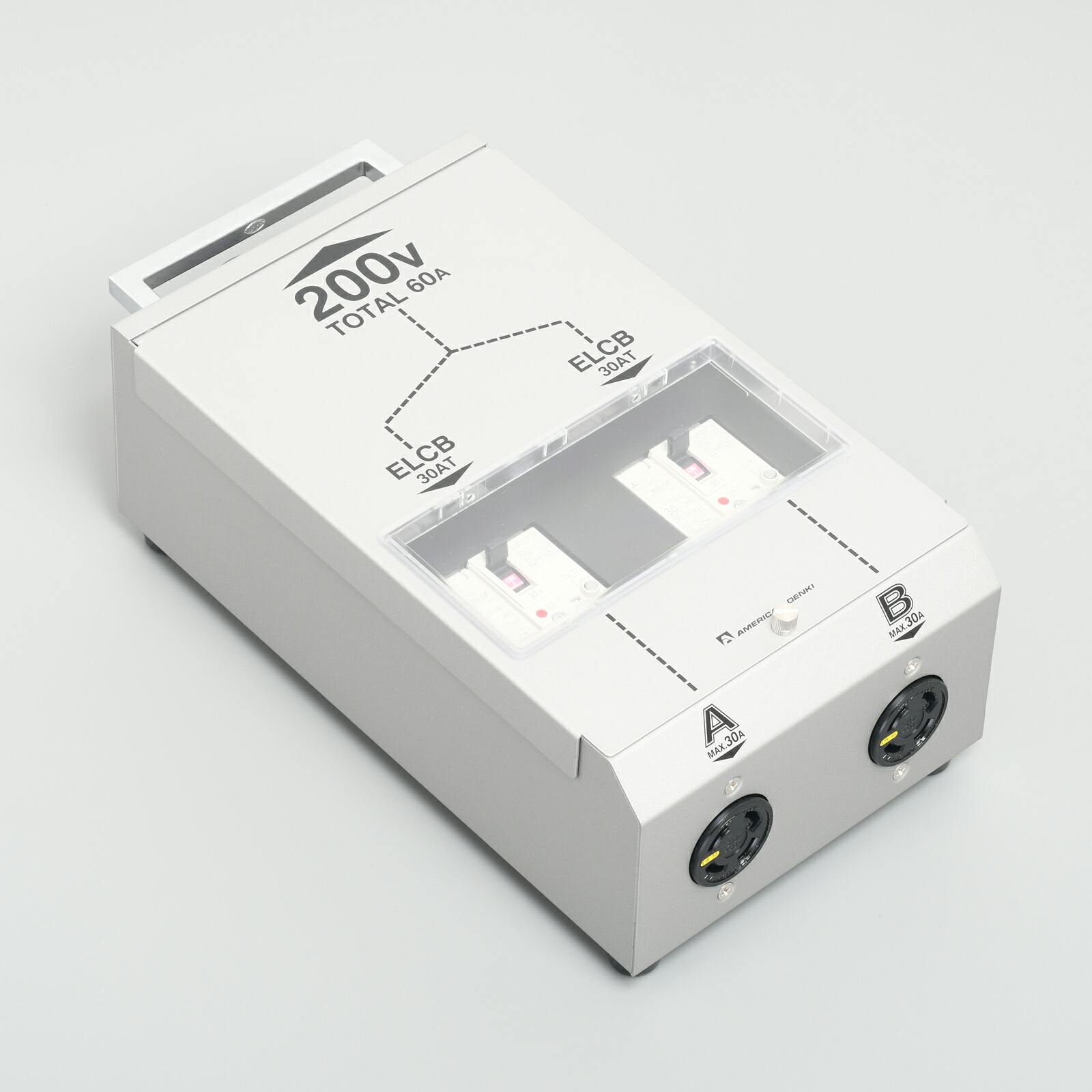 アメリカン電機 舞い降りる形3P 60A 250V (30A最終生産物) 引掛形民族大移動用分かれ出るボックス席(短絡ブレーカ付) HB4323L15