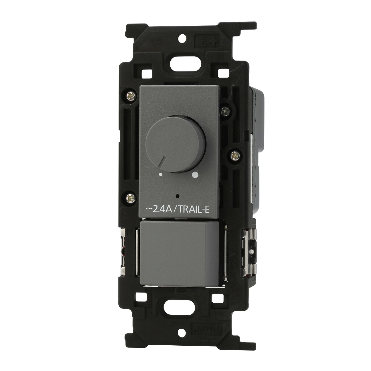 神保電器　ＮＫシリーズ配線器具　逆位相制御方式埋込ライトコントロール＋３路スイッチ　ＴＲＡＩＬ&minus;Ｅ　消灯機能なし　ＡＣ１００Ｖ　２４０ＶＡ　２．４Ａ　ライトコントロール２４０Ｗ　ソリッドグレー　NKW-RTE24NS3 SG ※受注生産品｜わがと照明 17,329円