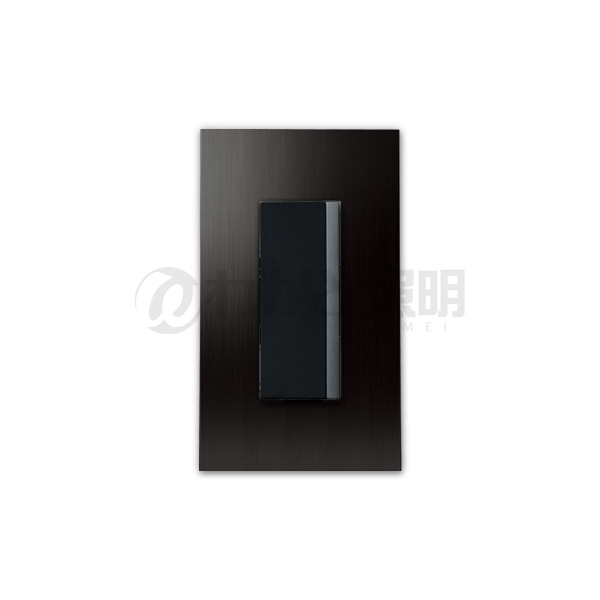 スガツネ　LAMP　クールメタルシリーズ　3路スイッチシングル(神保電器)+1連用プレートセット　プレート:ステンレス鋼　15A　300V　ブラック　PXP-ES01-BL+NKW01008 SB