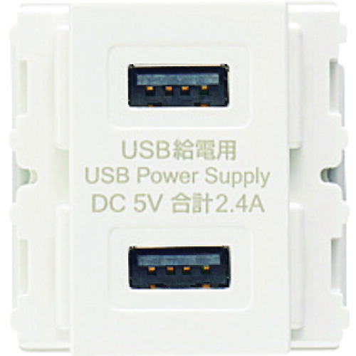スガツネ ＬＡＭＰ 埋込申し受ける用USB差し込み DM2-U2P2型 白いこと ＡＣ１００Ｖ コロンビア特別区５Ｖ 最大限度２.４Ａ Type-A刃針 DM2-U2P2-WT