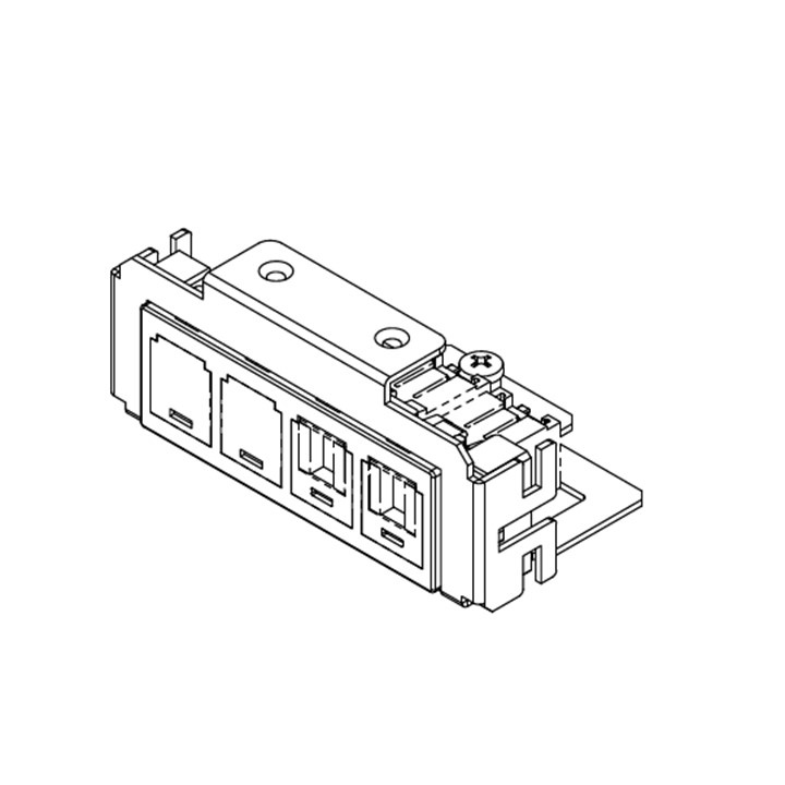 ＴＥＲＡＤＡ　フロアコンセント　テラコン　低床用スマートコンセント　マルチタイプ LTF用 器具ブロック(CAT6A×2)　LTF00182