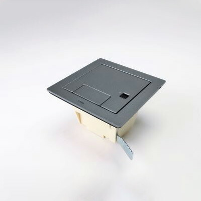 ＴＥＲＡＤＡ　フロアコンセント　テラコン　フリーアクセスフロア用　バリアフリー対応スマートコンセント　CEAシリーズ　深型ボックス＋プレート(シルバーメタリック)　CEA80000