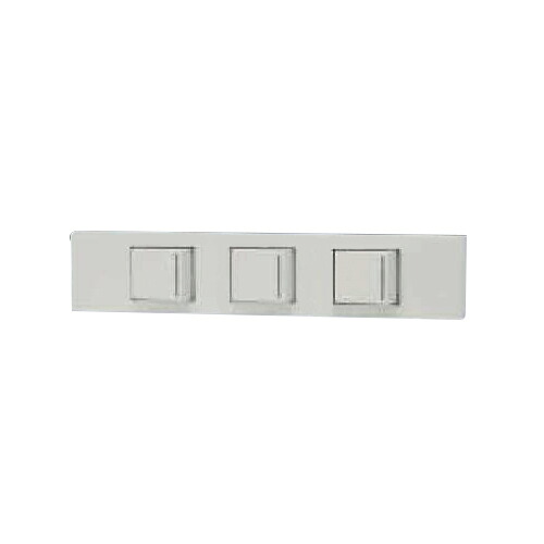 神保電器　ＮＫシリーズ　家具・機器用３路ガイドスイッチセット（什器用）　３口　ピュアホワイト（ＰＷ）　KAG-3503 ※受注生産品