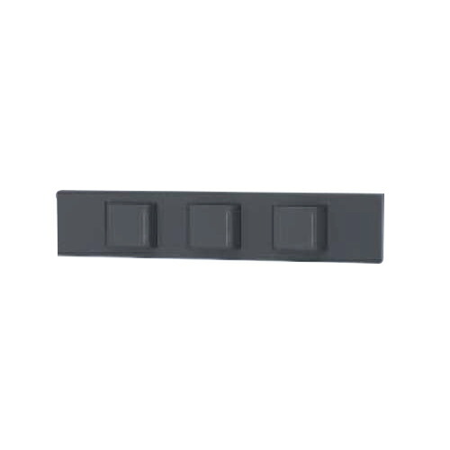 神保電器　ＮＫシリーズ　家具・機器用３路ガイドスイッチセット（什器用）　３口　ソフトブラック（ＳＢ）　KAG-3505 ※受注生産品