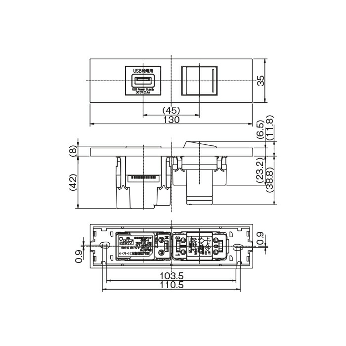 日本製 神保電器 ｎｋシリーズ 家具 機器用ｕｓｂコンセント ３路ガイドスイッチセット 什器用 ソフトブラック ｓｂ Kag 25 受注生産品 わがと照明 初回限定 Www Kslcity Com My