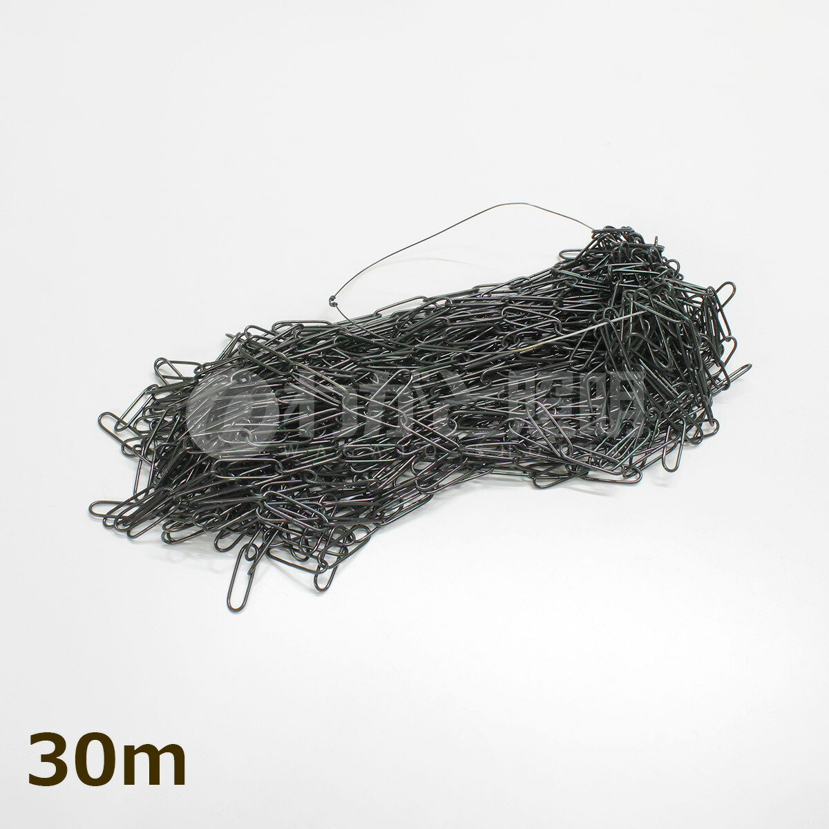 ★ チェーン店 螢光灯用クサリ 黒メッキ（黒いこと） 螢光灯吊り下げ用 40W1灯用 #13 42.4mm×12.4粍 φ2.2粍 【３０ｍ】 NO13BK
