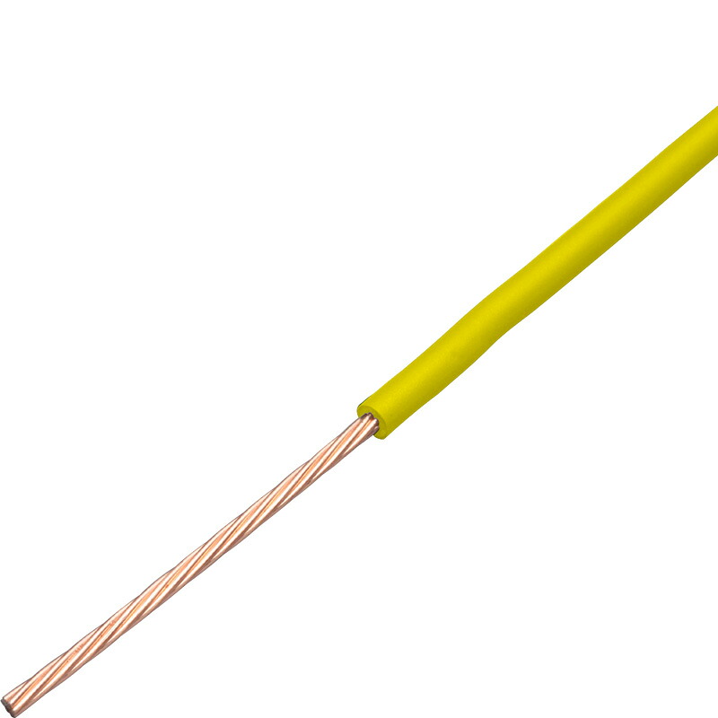 ＪＡＰＰＹ　６００Ｖビニル絶縁電線　ＩＶ　より線　５．５ｓｑ　黄色（イエロー）　電気機器用配線　ミニ定尺　 [５０ｍ]　IV 5.5 SQ キ 50M JP(690-100-88081)｜わがと照明