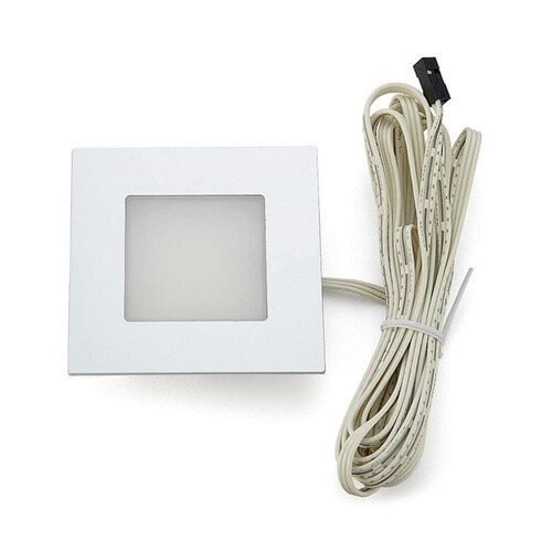 スガツネ ＬＡＭＰ Ｈｅｒａ LEDダウンライト DFQ68-LED型 調光調色可能タイプ スクエア 電球色～昼白色 2700～5000K マットクロム DC24V 埋込穴φ68mm IP44 DFQ68-LED-4W-MC