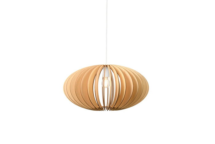 ＳＷＡＮ　WARMS LIGHT　ペンダントライト　引掛シーリング　簡易取付　プライウッド　コード長さ１.０M　２７００K　ナチュラル　APE-033NA