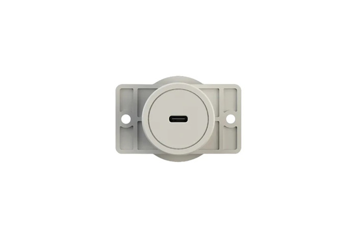 SWAN EXARM POWER 100 高出力埋込型USB-Cポート TYPE-C1口 最大100W 樹脂・スチール フレンチホワイト EXP-1610FWH|わがと照明