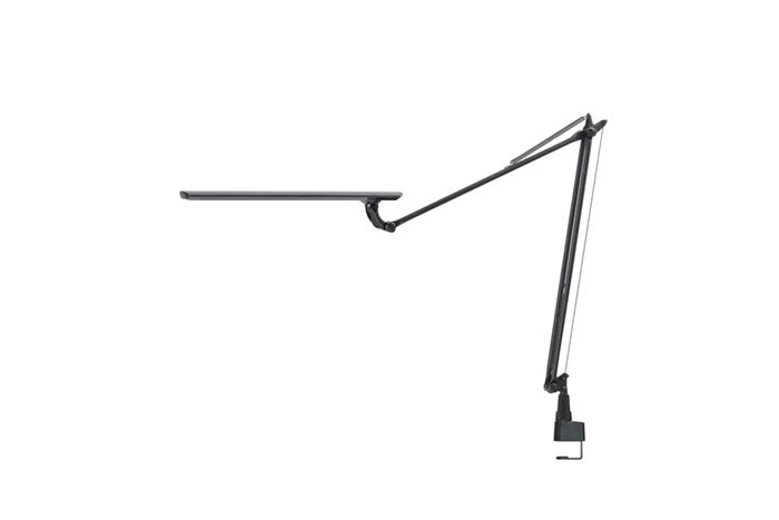 ＳＷＡＮ　LEDIC EXARM 970　LEDデスクライト　タッチスイッチ　３段調光(強１２W 中６W 弱１.３W)　クランプタイプ　ブラック　１１００lm　６５００K　LEX-970BK