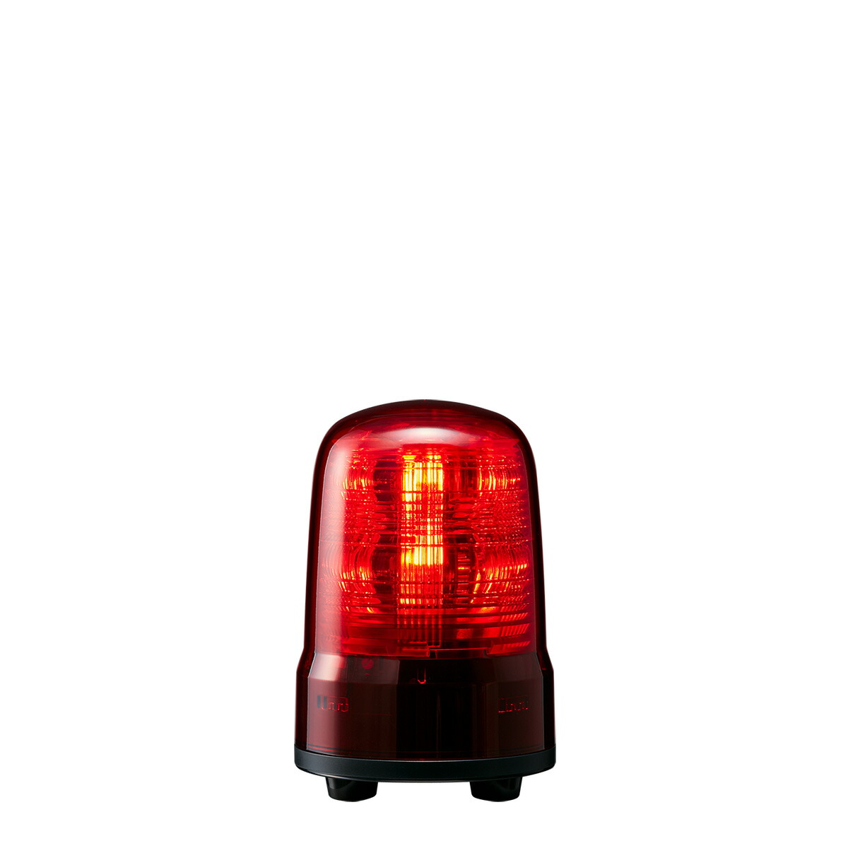 パトライト　ＬＥＤ回転灯（モータレス回転灯） SF　ＡＣ１００～２４０Ｖ　８．５Ｗ　φ８０ｍｍ　レッド（赤色）　キャブタイヤコード・３点ボルト足取付　SF08-M2JN-R ※受注生産品