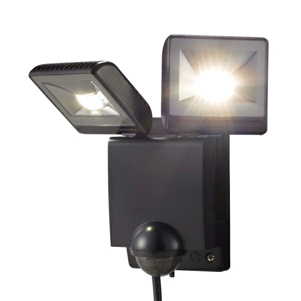 タカショー　LEDセンサライト　100V　4型　ブラック　光源色:電球色　コード:61821700　HIA-D05K｜わがと照明