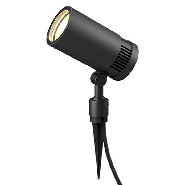 タカショー　ガーデンライト　庭園灯　ガーデンアップライト　スパイクスポット　ルーメック　スリム　XL　24V　電球色　本体:黒（ブラック）　トランス・アクセサリ・電源コード別売　コード:70053000　HBB-D102K