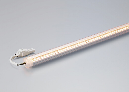 DNライティング 軒下用LEDモジュール CLED2-WP 電源装置別売 透明パイプ IP64 本体寸法1994mm 電球色(2400K) CLED2-1994L24-WP ※受注生産品|わがと照明