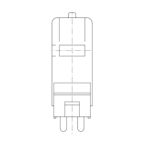 松村電機　JCD型ハロゲン電球　100V　500W　3050K　500h　GYX9.5口金　JCD100V500WBT/MDS