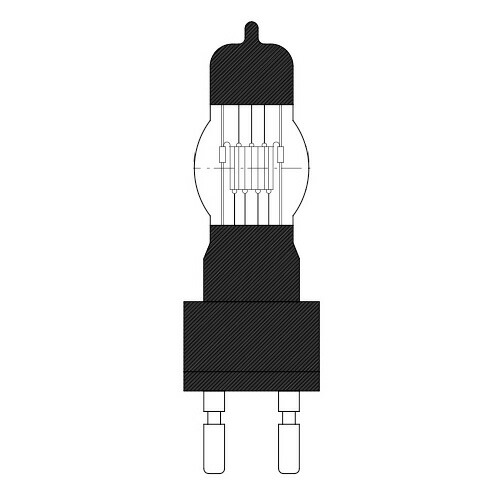松村電機　JP型ハロゲン電球　100V　1000W　3200K　200h　G22口金　JP100V1000WC/MG22A｜わがと照明