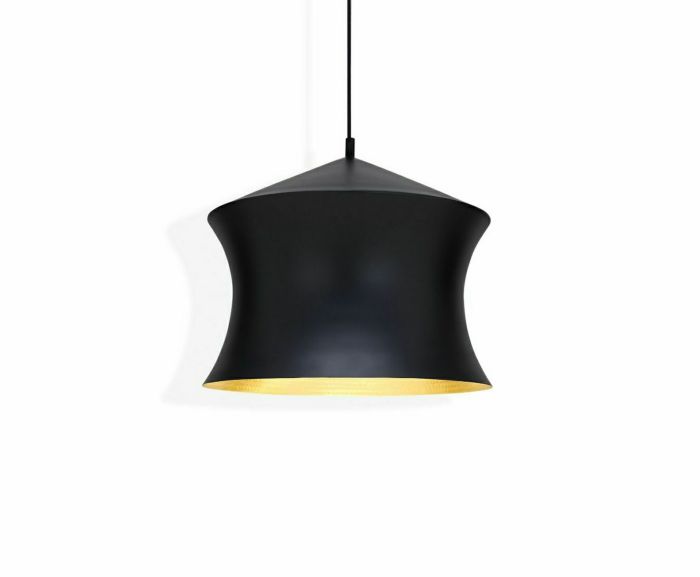 Ｔｏｍ Ｄｉｘｏｎ　トム・ディクソン　ペンダントライト　BEAT WAIST PENDANT LED（ビートウエストペンダントLED）　調光　天井直付　定格光束800lm　8.0W　3000K　黒（ブラック）　LED内蔵　BEAT WAIST PENDANT LED BLACK