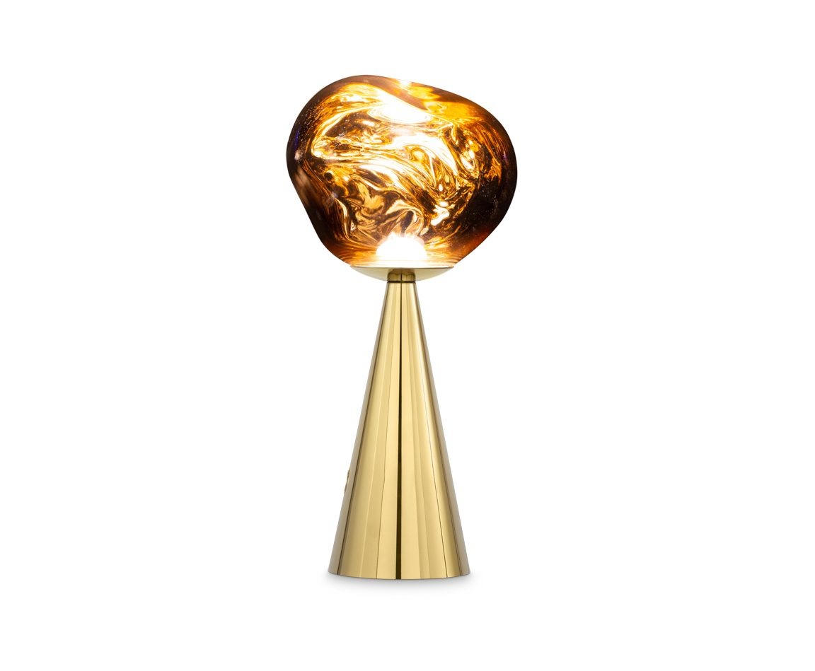Ｔｏｍ Ｄｉｘｏｎ トム・ディクソン ポータブルライト MELT PORTABLE（メルトポータブル） 調光 2.5W 3000K ゴールド LED内蔵 テーブル デスクライト Type-A TypeA MELT PORTABLE GOLD