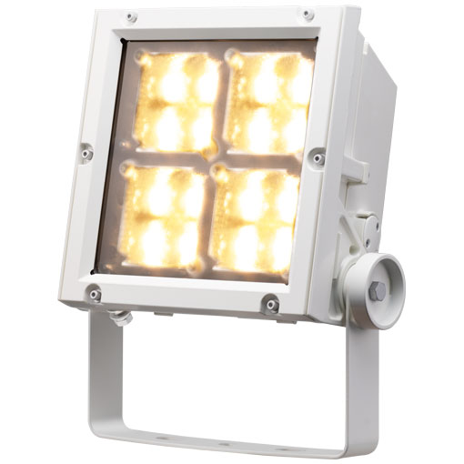 岩崎 ＬＥＤｉｏｃ ＦＬＯＯＤ ＮＥＯ（レディオック フラッド ネオ） ＬＥＤ投光器 １５０クラス 広角タイプ 電球色（２７００Ｋ） 本体色：ホワイト ＬＥＤ一体形 屋外・屋内兼用 耐塩仕様 ECF15040W/LSAN8/W ※受注生産品