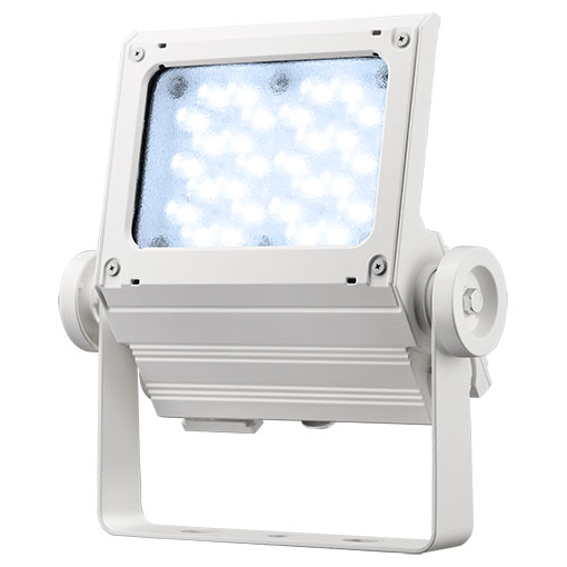 岩崎　LED投光器　LEDiocFLOODNEO(レディオックフラッドネオ)　重耐塩仕様　LED・電源ユニット内蔵形　80クラス　本体色：ホワイト　狭角タイプ　昼光色(6500K)　ECF8050N/DSAN8/W ※受注生産品
