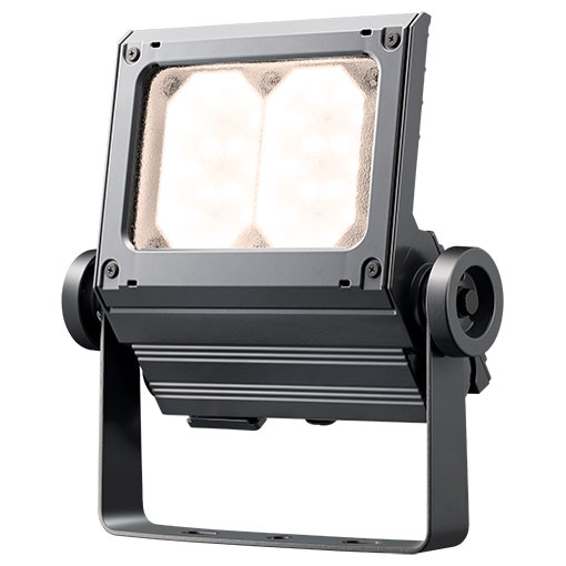 岩崎　LED投光器　LEDiocFLOODNEO(レディオックフラッドネオ)　重耐塩仕様　LED・電源ユニット内蔵形　80クラス　本体色：ダークグレイ　超広角タイプ　電球色(2700K)　ECF8050SW/LSAN8/DG