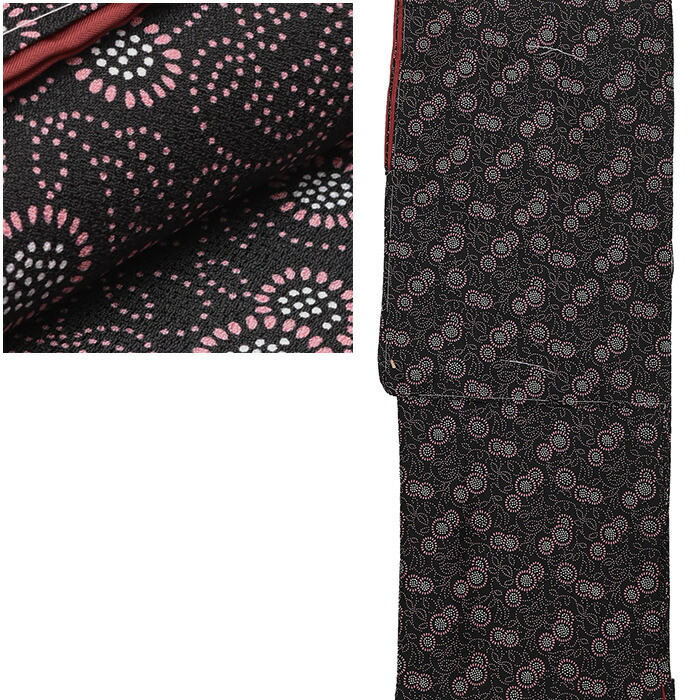 楽天市場】江戸小紋 菊文様【日本製】日本生地 洗える袷せ着物【M