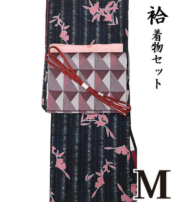 【10】【 晩秋冬春 ♪ 着物4点セット 】【 M 袷せ 】 あわせ 洗える着物 + 【国産】洗える八寸名古屋帯 + 正絹帯揚げ + 正絹帯〆【 セット 】洗える着物 着物セット 小紋 レトロ ポップ モダン コーデ as-1498 pngy426 appk909|和ごころ きもの屋
