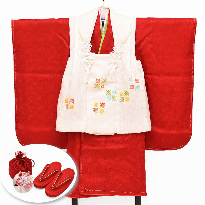 楽天市場】【10】 絹 100％ 全2色 【鹿の子 絞り】七五三 3歳セット