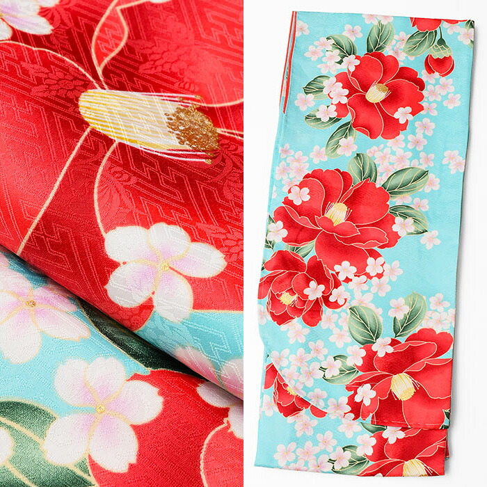 【ＨＬ】二尺袖着物【Ｌサイズ Ｆサイズ】【卒業】着物レンタルより安い！ 袴 振袖 二尺袖 卒業式 小学生 高校生 大学生 専門 短大 袴セット 単品 セット ショート丈 ni-136（1）