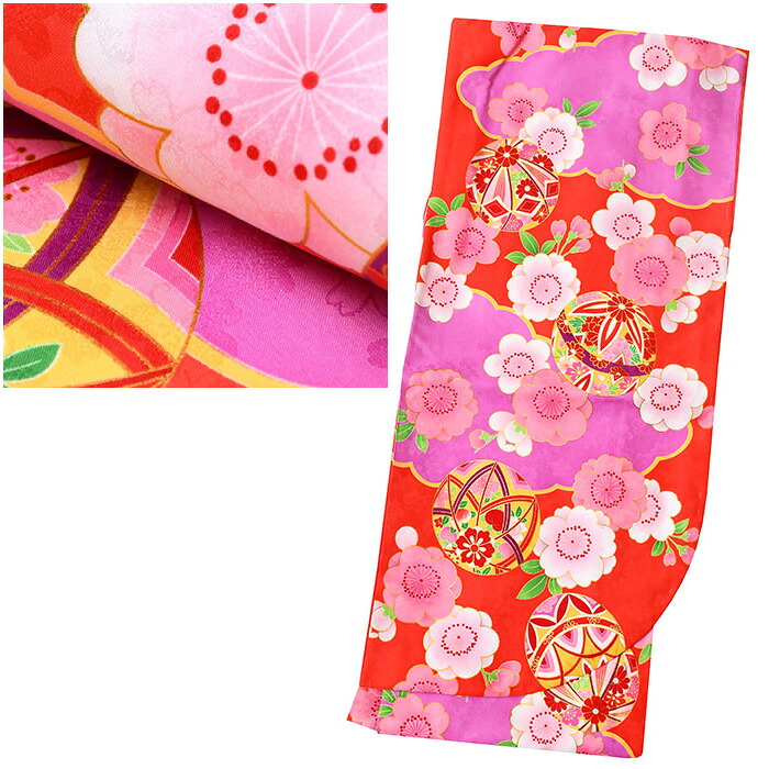 【50】52800 二尺袖着物 単品 販売 地模様入り【 Ｌサイズ Ｆサイズ 】 総柄 【 卒業 】 卒業式 着物 単品 袴 二尺袖 小振袖 小学生 ジュニア 高校生 大学生 専門 短大 袴セット 単品 セット 女性 レディース 大正ロマン 古典 ピンク ni-407（3）