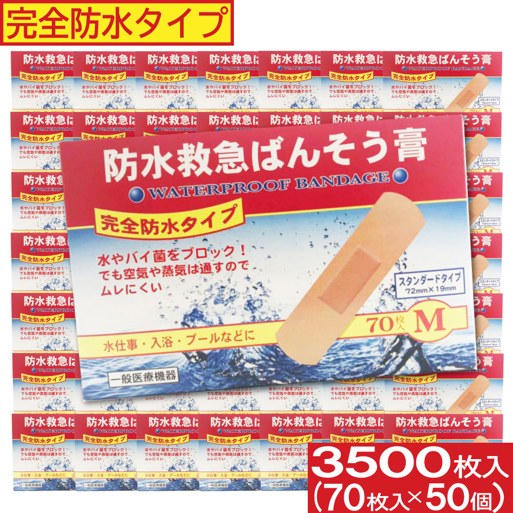 絆創膏 B.BテープA スタンダード 5000枚セット 100枚入×50個 水に強い 半透明テープ 消毒 保護 救急ばんそう膏 ばんそうこう 傷テープ  送料無料 希望者のみラッピング無料