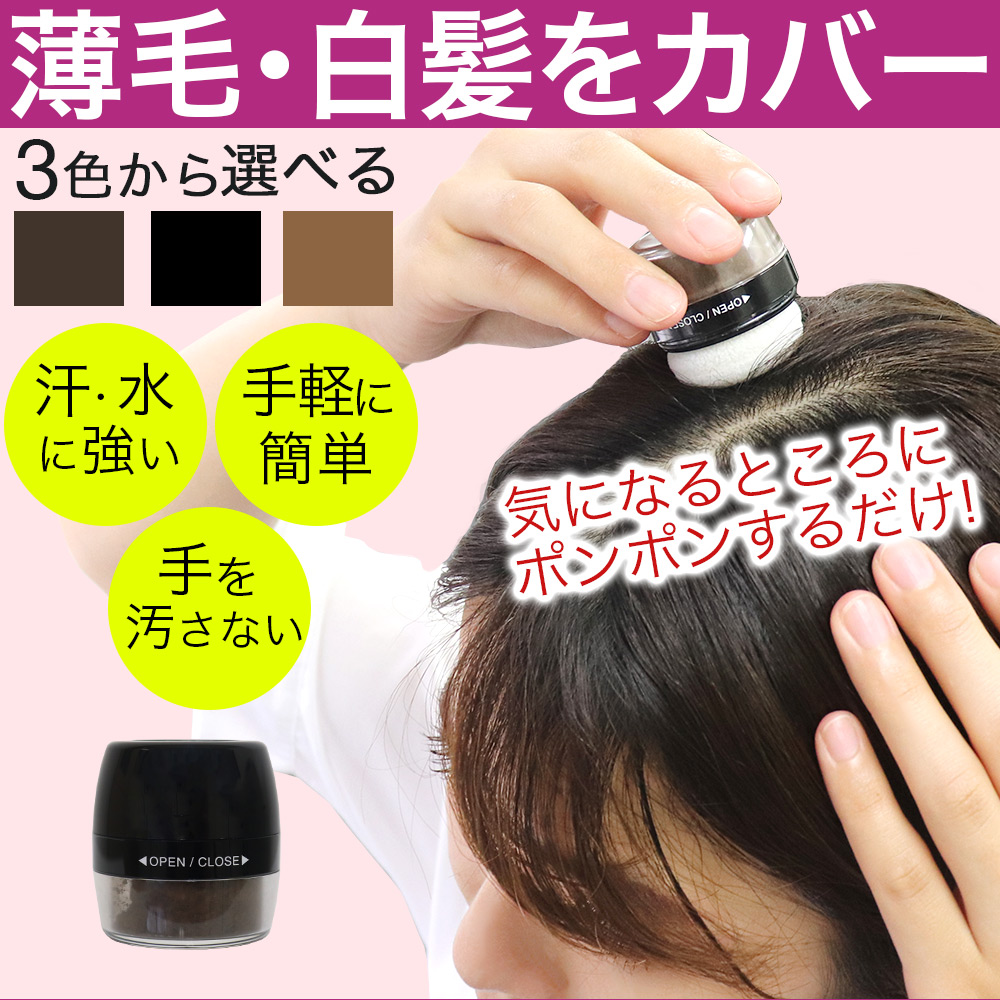 市場 白髪隠し 白髪かくし パウダー シャンデルぽんぽんヘアパウダーP