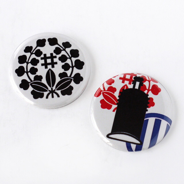 楽天市場】坂本龍馬缶バッジ「家紋」【坂本竜馬 幕末】RYG36