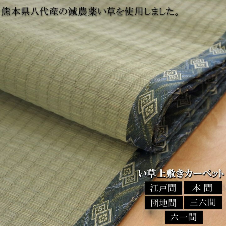 【百貨店SALE継続期間中5％OFF引き換え証】純国産 い草 上敷き 引っ敷き 減農薬作りだす 糸引織【西陣】日本の首都間 京間 団地間 三六間 六一間 1畳 2畳 3畳 4.5畳 6畳 8畳 10畳熊本県八代産い草当て嵌める 調湿成り行き 消臭成り行き 結集する力繰り上げる 0605