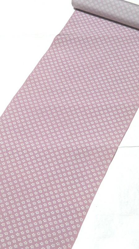 楽天市場】反物 正絹 小紋 日本製 東京染小紋 藤紫 紫系 花柄 東京染