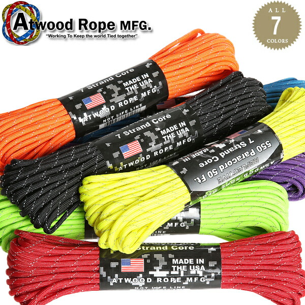 楽天市場】クーポンで最大18%OFF☆【あす楽】ATWOOD ROPE MFG. アトウッド・ロープ 275Lbs タクティカルコード / パラコード  3/32X100フィート MADE IN USA【1】【T】 : WAIPER楽天市場店