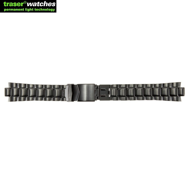 ポイント10倍！ TRASER/トレーサー STEEL ストラップ Diver BLACK STORM PRO （P6504シリーズ）用 9031707 重量感を感じさせるベルトで、ビジネスシーンにも最適です。 ミリタリー 【クーポン対象外】【T】【クーポン対象外】