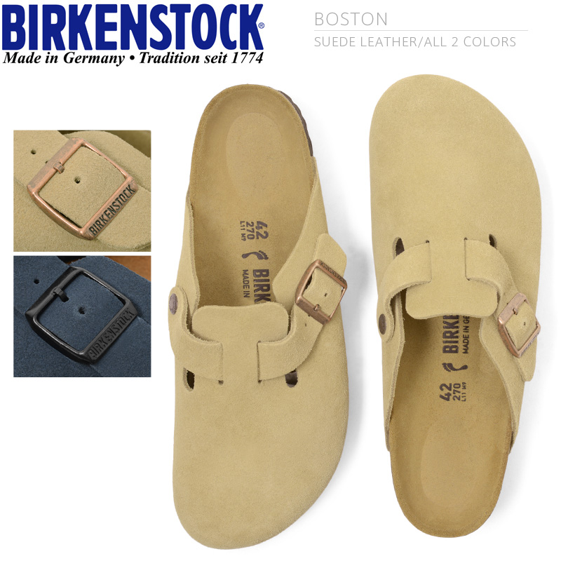 【正規取扱店】BIRKENSTOCK ビルケンシュトック  BOSTON ボストン スエードレザー サンダル/ミリタリー 軍物 メンズ　 【キャッシュレス5%還元対象品】